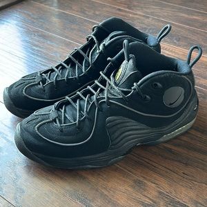 Sole separating- worn Nike Penny 2, triple black men’s size 10.5